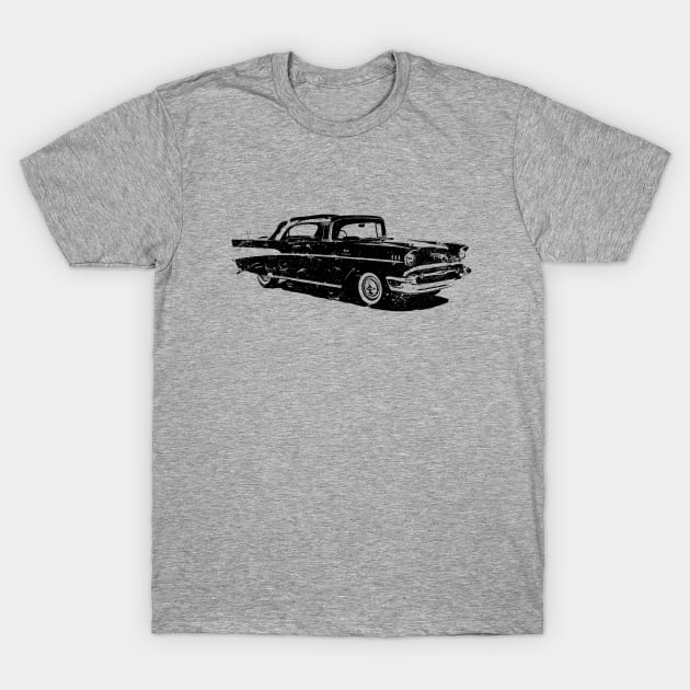 Distressed Classic Car T-Shirt by lunabelleapparel